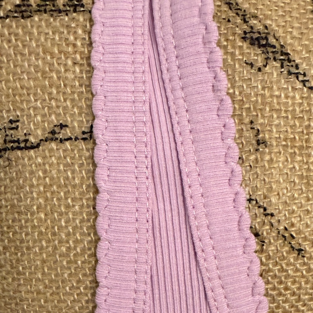 Soft Pink Ribbed Tank Top - Picture 6 of 6